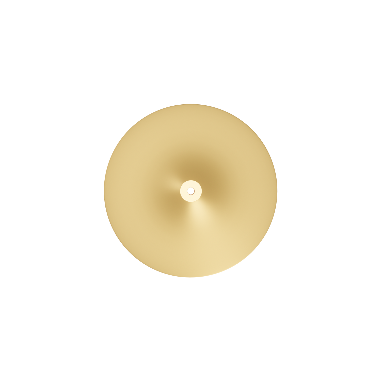 Sphere Heavy Base Plate Brass